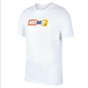 Nike JDI Bumper White Crewneck T-Shirt SS Men’s Lg